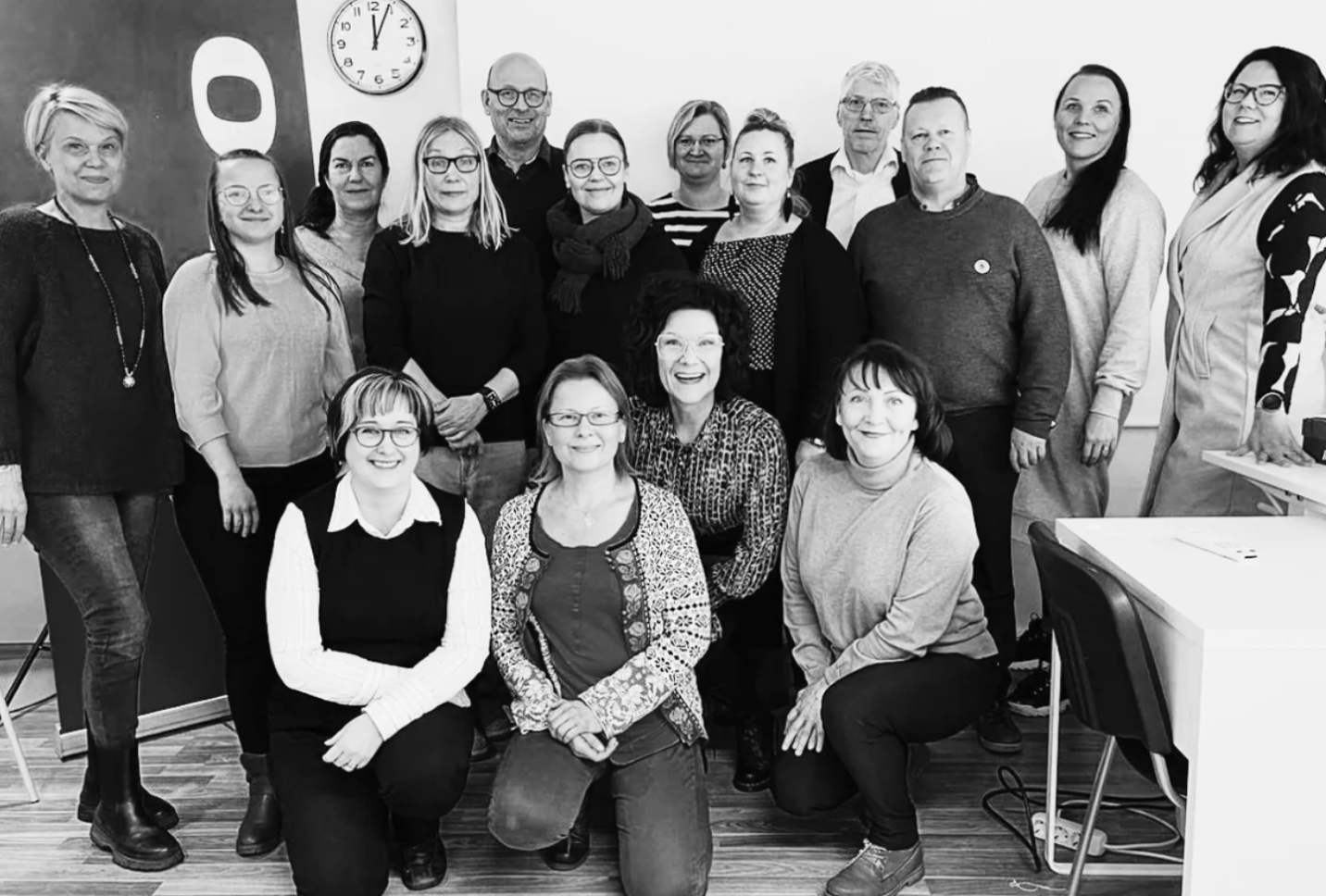 Iloisia tutkinnonsuorittajia